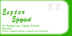 eszter egyud business card